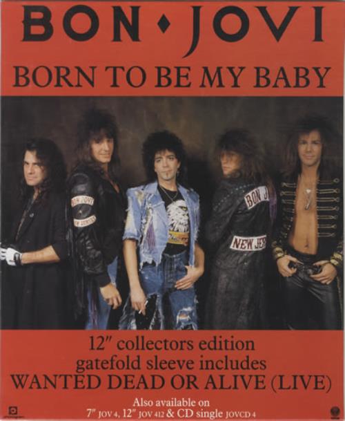 Bon Jovi Born To Be My Baby UK Promo display (470142)